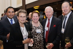 Guillermo Garcia and Hammond Han of UBS Financial Services meeting NFCR Board Chair Joe Franlin and his wife and NFCR Board of Advisor member Judy Franlin, along with NFCR’s Sandi Terklesen