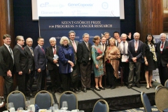 Group shot post-event after a successful evening honoring Dr. Michael Hall
