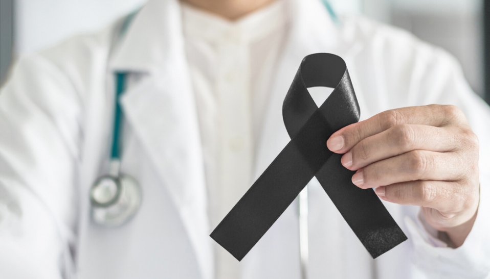 Skin Cancer Awareness Ribbon