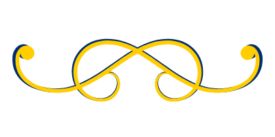 gold blue fancy lines