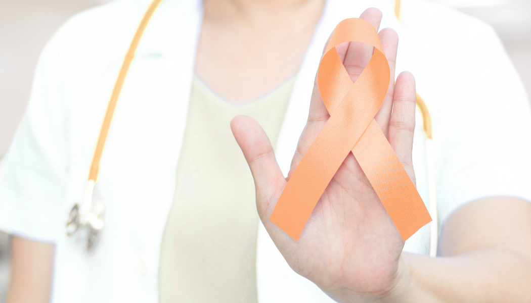 Blog Feature Image rare endometrial cancer Peach Cancer Ribbon for Endometrial Cancer Awareness
